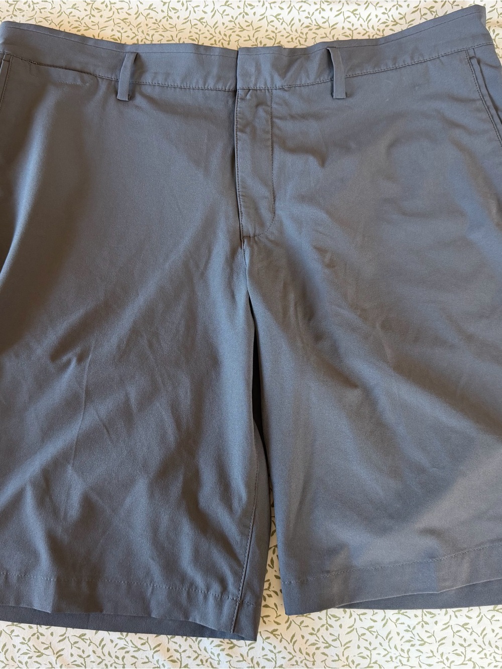 Nike Men's Charcoal Flat-Front Performance Shorts